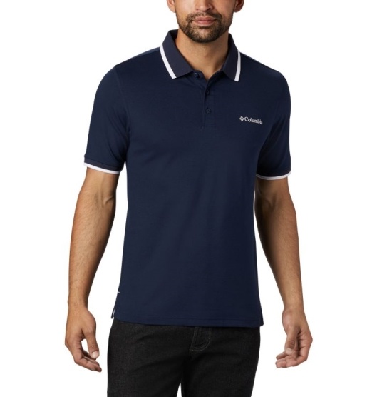 Columbia Collegiate Men's Polo Navy | 340-ZHVTDM