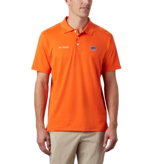 Columbia Collegiate Men's Polo Orange | 546-DKHRAI