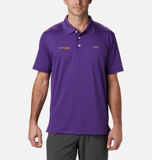 Columbia Collegiate Men's Polo Purple | 085-YKROLA