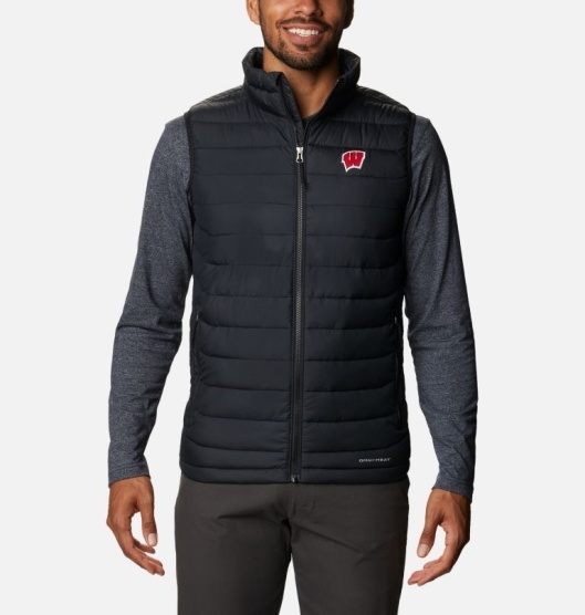 Columbia Collegiate Men's Vest Black | 504-ZMYQHT