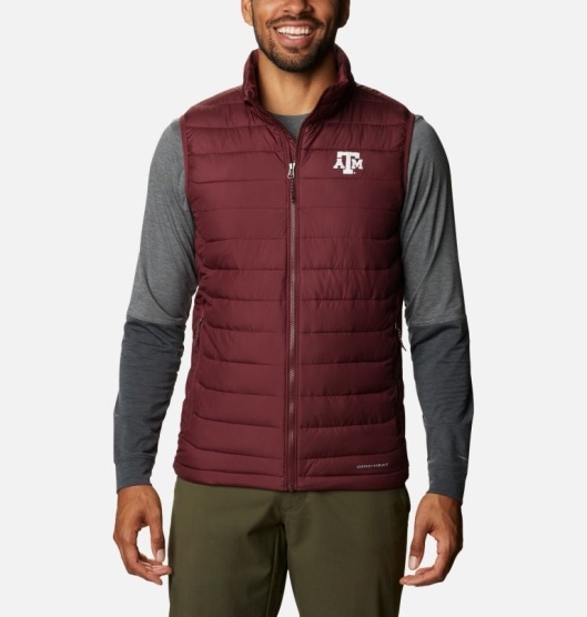 Columbia Collegiate Men's Vest Red | 196-XCYZHG