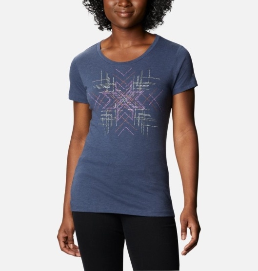 Columbia Daisy Days Women's T-Shirt Blue | 768-RIQAKC