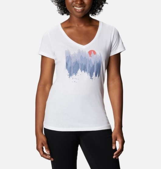 Columbia Daisy Days Women's T-Shirt White | 250-QHDOLY