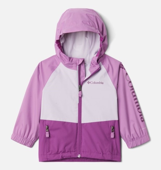 Columbia Dalby Springs Kids' Waterproof Jacket Red Pink | 197-FMSRQP