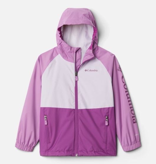 Columbia Dalby Springs Kids' Waterproof Jacket Red Pink | 614-YBMVQC