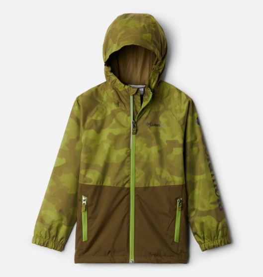 Columbia Dalby Springs Kids' Waterproof Jacket Olive Green | 953-ZLPWTF