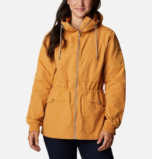 Columbia Day Trippin Women's Rain Jacket Yellow | 293-VFRJAD