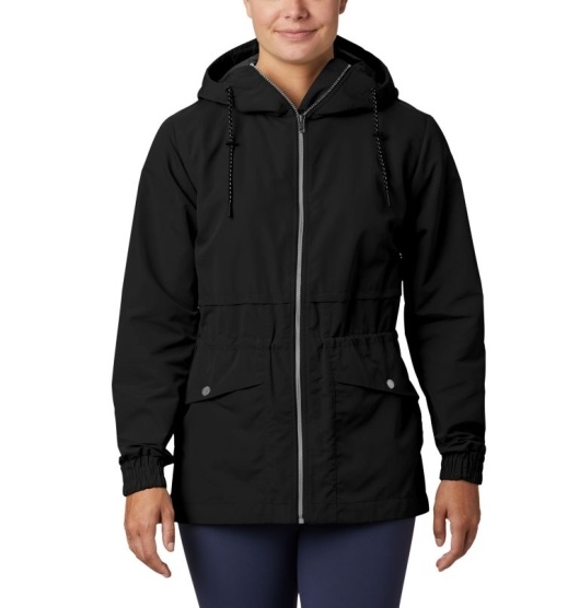 Columbia Day Trippin Women's Rain Jacket Black | 596-FOJINW