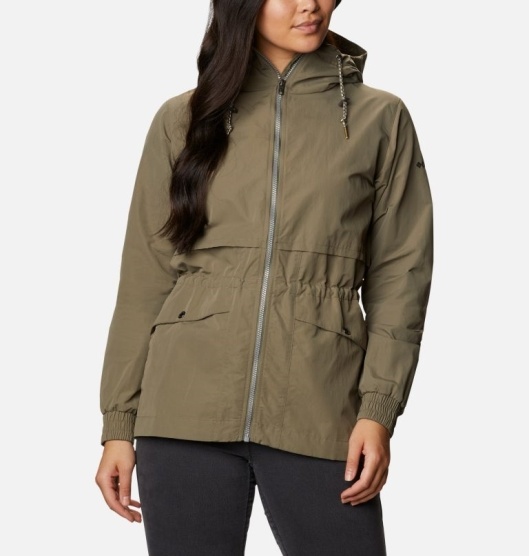 Columbia Day Trippin Women's Rain Jacket Green | 804-EALVOG