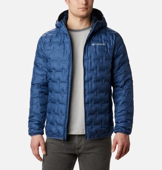 Columbia Delta Ridge Men's Down Jacket Blue | 839-AENMYX