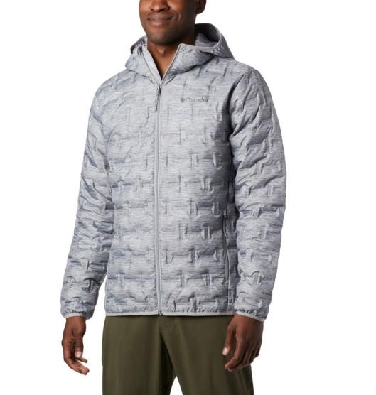 Columbia Delta Ridge Men's Down Jacket Grey | 679-GIMBNT