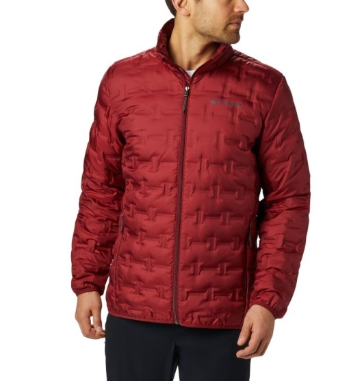 Columbia Delta Ridge Men's Down Jacket Red | 306-EZWXPB