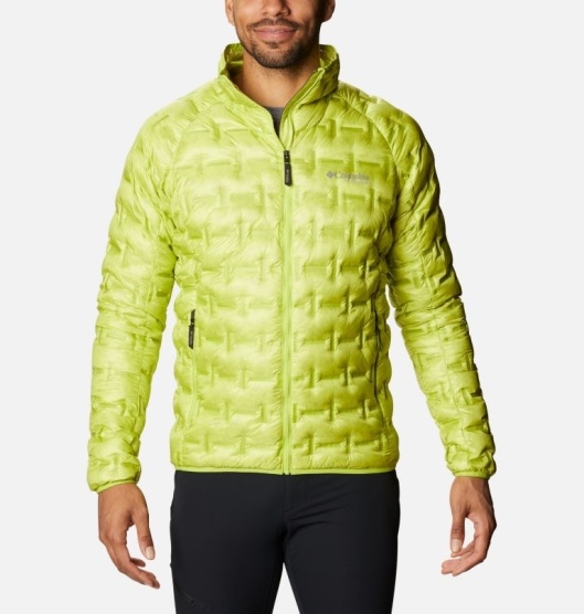 Columbia Delta Ridge Men's Down Jacket Yellow | 984-AUWJXM