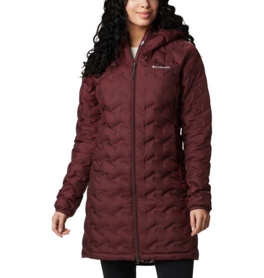 Columbia Delta Ridge Women's Down Jacket Red | 724-YZAQHO