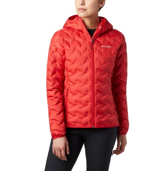 Columbia Delta Ridge Women's Down Jacket Red | 927-MSFBUT