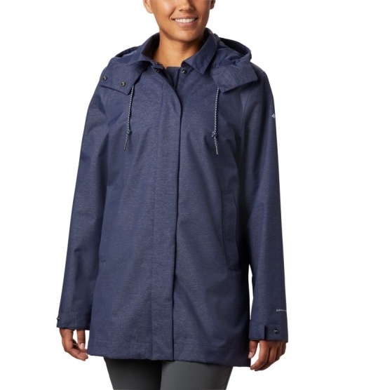 Columbia East Park Women's Rain Jacket Blue | 173-BWNIZP