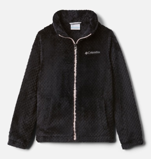 Columbia Fireside Sherpa Kids' Fleece Jacket Black | 236-XMFYPG