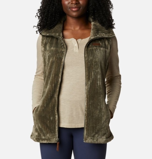 Columbia Fireside Sherpa Women's Vest Green | 941-VFACWY