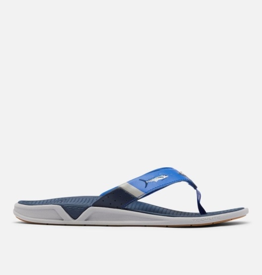 Columbia Fish Flip PFG Men's Sandals Azul Navy | 681-BUYVEX