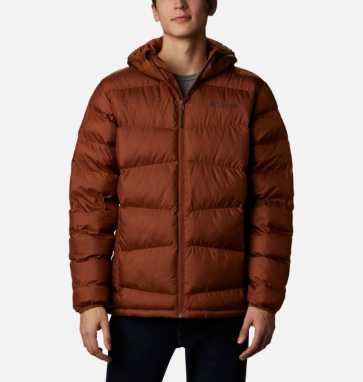 Columbia Fivemile Butte Men's Hooded Jacket Red | 790-XIPZVF