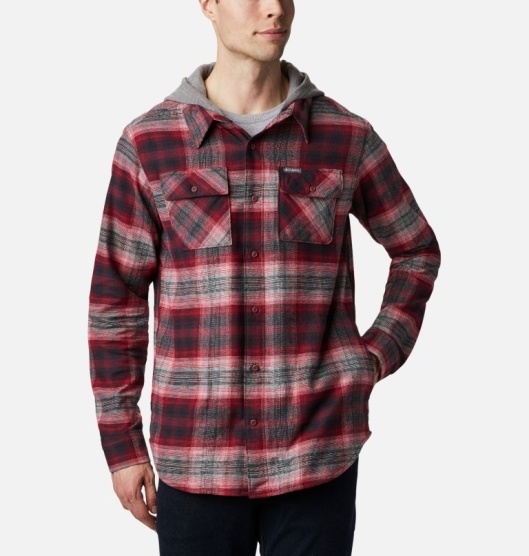 Columbia Flare Gun Men's Shirts Red | 758-RBODUA