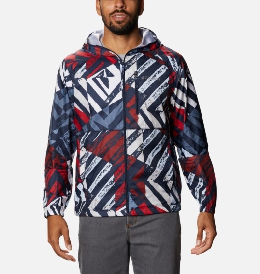 Columbia Flash Forward Men's Windbreaker Navy | 894-PNXDES