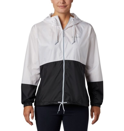 Columbia Flash Forward Women's Windbreaker White Black | 547-XYMOCJ