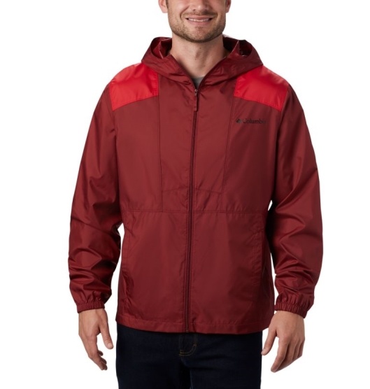 Columbia Flashback Men's Windbreaker Red | 038-QDRFNT