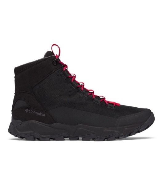 Columbia Flow Borough Men's Boots Black White Grey | 789-SDPUHZ