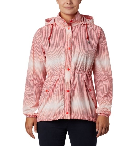 Columbia Gable Island Women's Windbreaker Orange | 073-UYDNTM