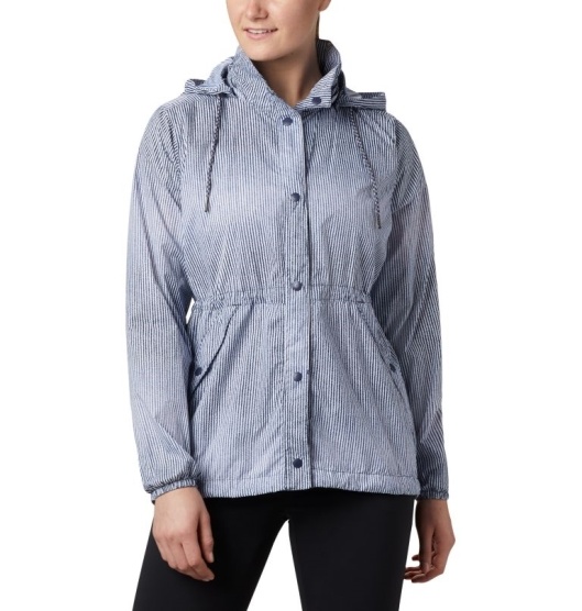 Columbia Gable Island Women's Windbreaker Blue | 459-TSMUDO