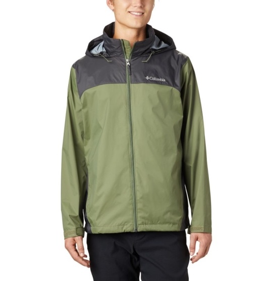 Columbia Glennaker Lake Men's Rain Jacket Green Black | 564-YFGXIP