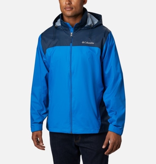 Columbia Glennaker Lake Men's Rain Jacket Blue Navy | 751-VIFNCJ