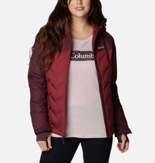 Columbia Grand Trek Women's Down Jacket Red | 276-HUXOPF