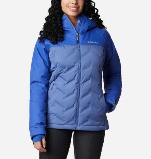 Columbia Grand Trek Women's Down Jacket Blue | 675-EGTWCN