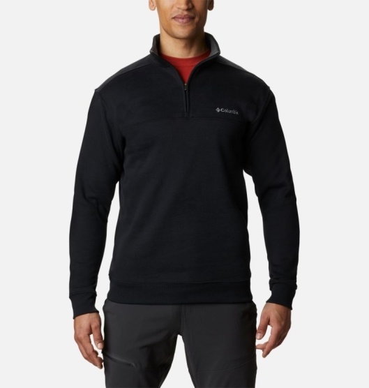 Columbia Hart Mountain II Men's Hoodies Black | 392-YHCBKW