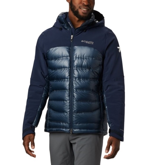 Columbia Heatzone 1000 Men's Ski Jacket Navy | 457-VFZYSK