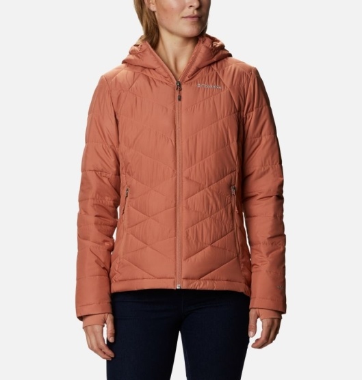 Columbia Heavenly Women's Hooded Jacket Pink | 048-FPNWHS