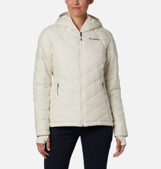 Columbia Heavenly Women's Hooded Jacket White | 364-PFIGCK