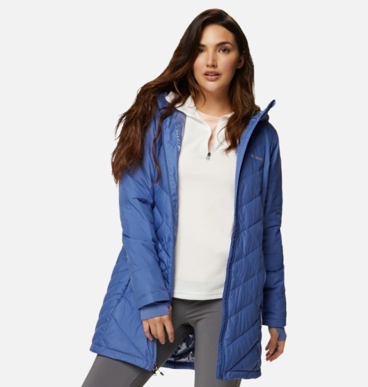 Columbia Heavenly Women's Hooded Jacket Blue | 654-AZBFWR