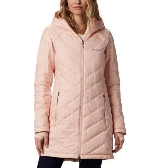 Columbia Heavenly Women's Hooded Jacket Pink | 786-VQFZXU