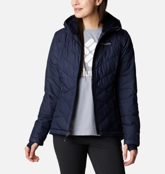 Columbia Heavenly Women's Hooded Jacket Blue | 791-MRJVQI