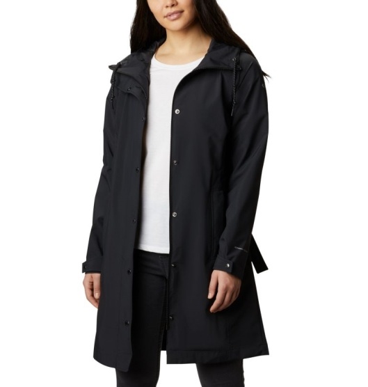 Columbia Here And There Women's Rain Jacket Black | 015-NTPMFV