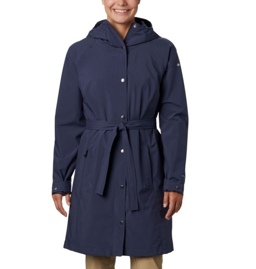 Columbia Here And There Women's Rain Jacket Blue | 049-PZYDHM