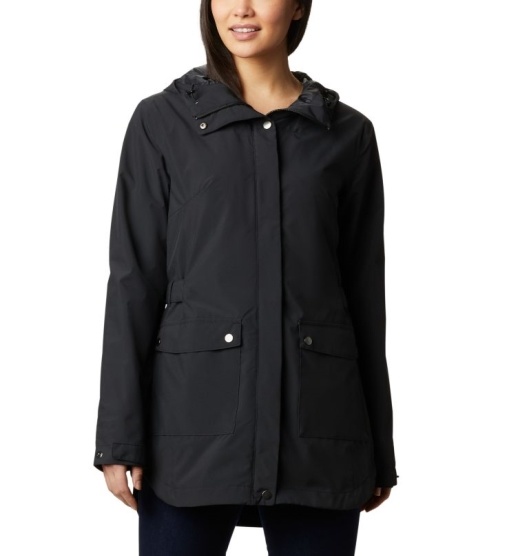 Columbia Here And There Women's Rain Jacket Black | 875-YICGMQ