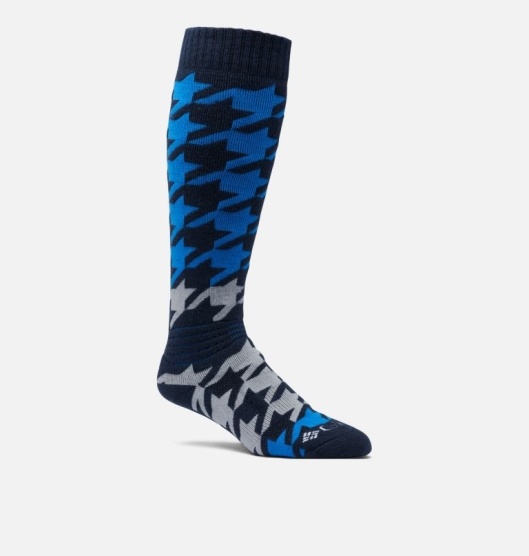 Columbia Houndstooth Men's Socks Navy | 719-OZBSCG