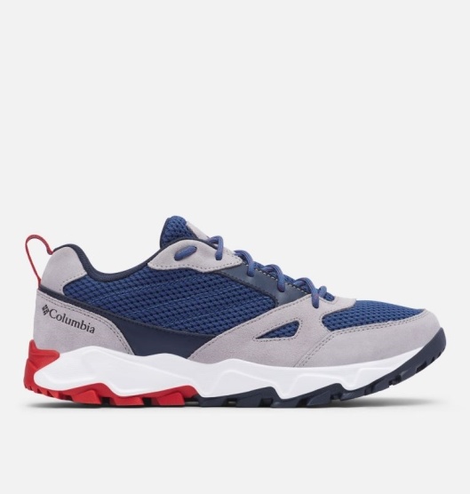 Columbia IVO Trail Men's Sneakers Blue Red | 924-JNCZLT