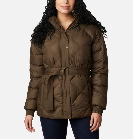 Columbia Icy Heights Women's Insulated Jacket Olive Green | 302-SQUGNX