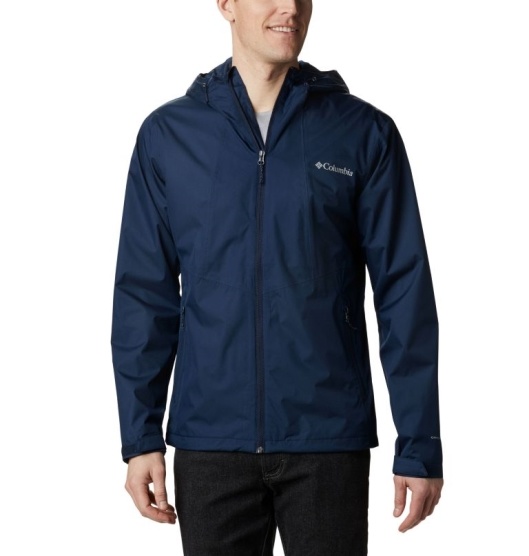 Columbia Inner Limits II Men's Rain Jacket Navy | 967-DYTRAX