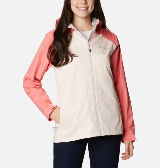 Columbia Inner Limits II Women's Rain Jacket White Orange | 726-ZWJXMO